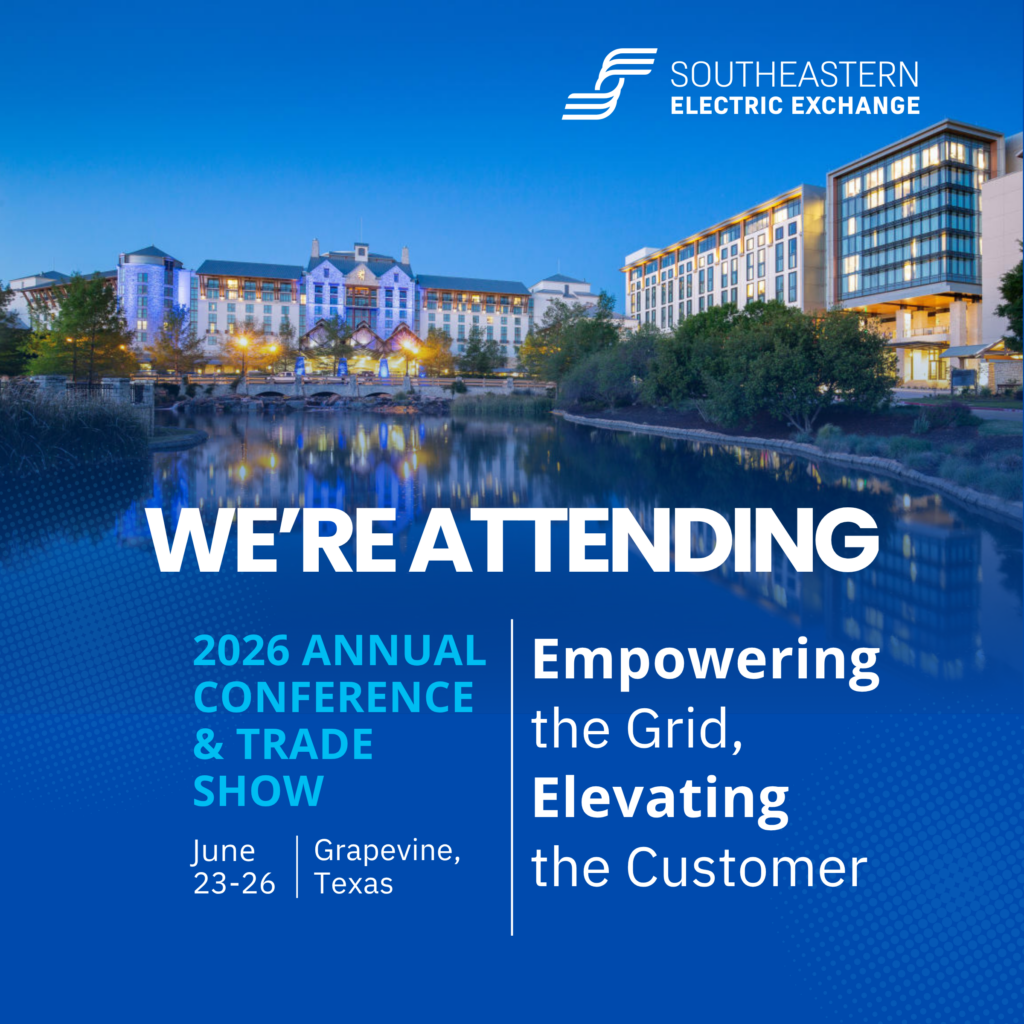 Southeastern Electric Exchange 2026 Annual Conference and Trade Show banner — June 23-26, Grapevine Texas — Empowering the Grid, Elevating the Customer